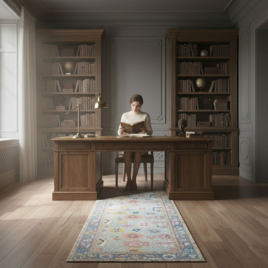 ELENARA - Hand Knotted Oushak Carpet